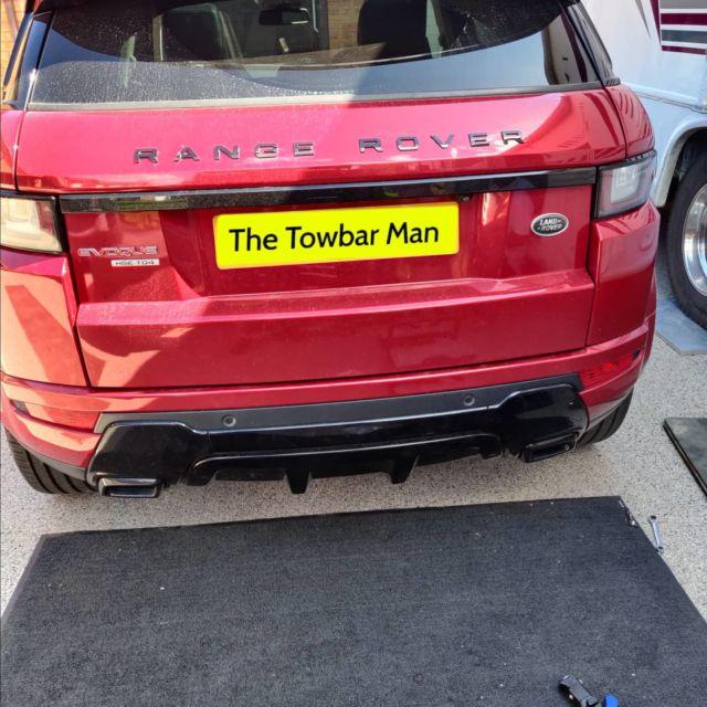 Towbar fitted vehicle ready for towing